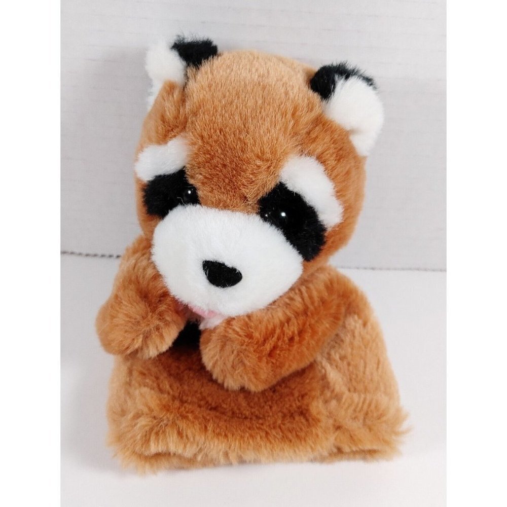 RUSS BROWN RACCOON  HAND PUPPET PLUSH